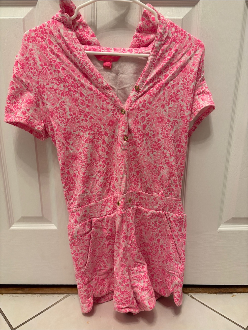 Lilly Pulitzer Pink Floral Romper